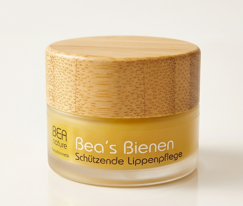 Schützende Lippenpflege mit bio Bienenwachs und Bio Mandelöl