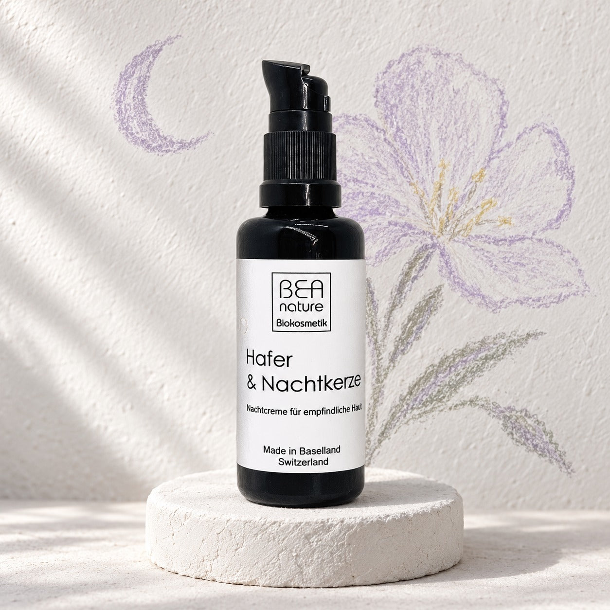 Hafer & Nachtkerze Nachtcreme für empfindliche Haut – 50 ml