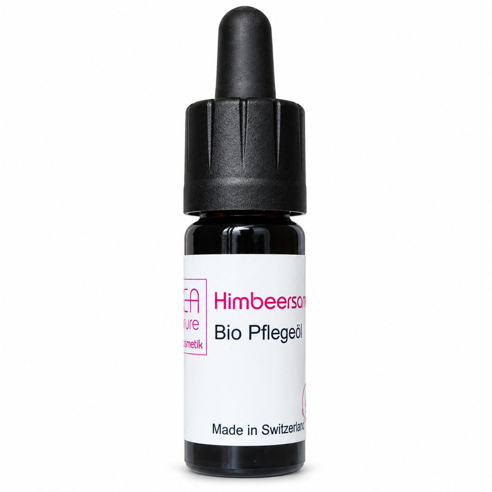 Himbeersamenöl – Produkt auf weissem Hintergrund
